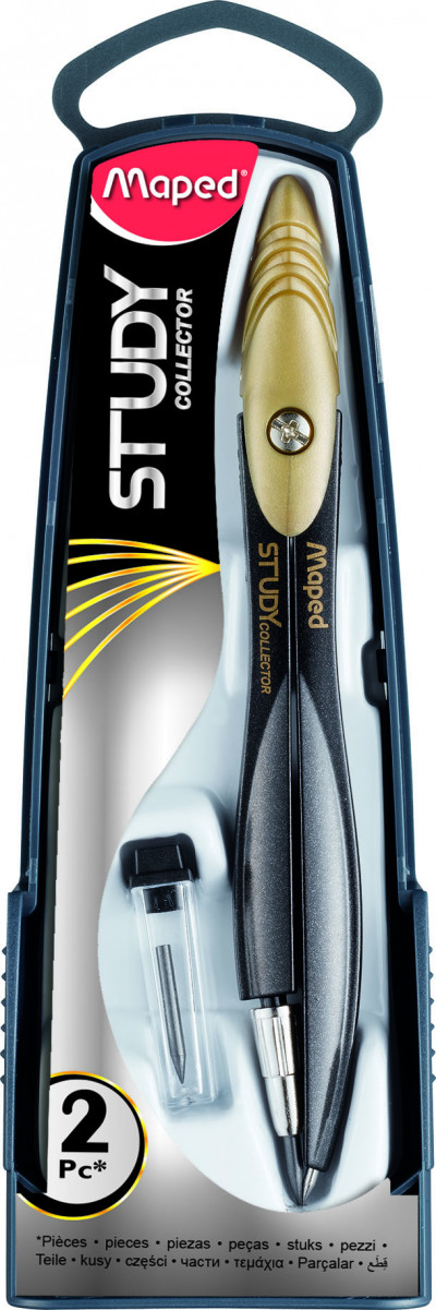 STUDY COLLECTOR Циркуль из цинкового сплава, с эргономичной головкой, с грифе...