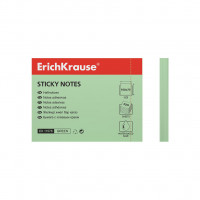 Бумага для заметок с клеевым краем ErichKrause®, 100х75 мм, 100 листов, зеленый