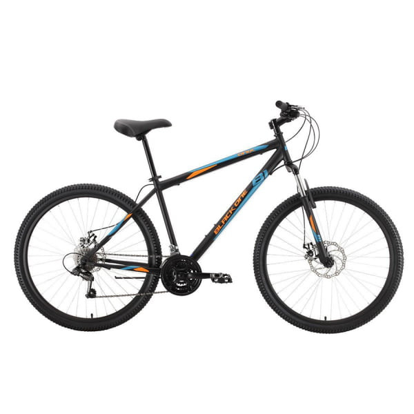 Горный велосипед Black One Onix 27.5 D чёрный/оранжевый/синий 2021-2022