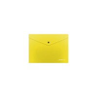 Папка-конверт на кнопке пластиковая ErichKrause® Glossy Neon, полупрозрачная, C6, ассорти (в пакете по 12 шт.)