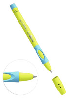 Ручка шариковая Stabilo Leftright для левшей, зеленый+желто-голубой корпус, F, синие чернила, 2 шт