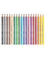 Набор цветных карандашей Stabilo Trio Thick утолщенных 18 цветов + точилка, в картонном футляре