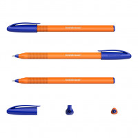 Ручка шариковая ErichKrause® U-108 Orange Stick 1.0, Ultra Glide Technology, цвет чернил синий (в пакете по 3 шт.)