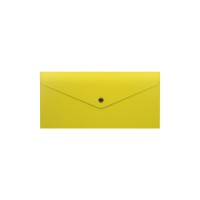 Папка-конверт на кнопке пластиковая ErichKrause® Glossy Neon, полупрозрачная, Travel, ассорти (в пкакете по 12 шт.)