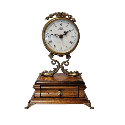 Часы настольные, размер 32х20х14 см, d 10, Италия