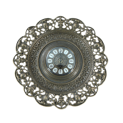 Часы-блюдо в рамке Барокко, антик