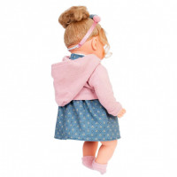 Кукла Пилар в розовом, озвученная (плач), 42 см