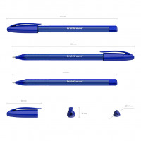 Ручка шариковая ErichKrause® U-108 Original Stick 1.0, Ultra Glide Technology, цвет чернил синий (в коробке по 12 шт.)