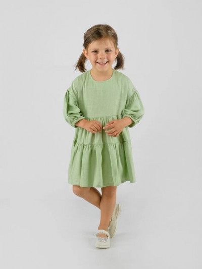 Платье для девочки Кристи NÖLEBIRD, цвет фисташковый