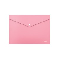 Папка-конверт на кнопке пластиковая ErichKrause® Diagonal Pastel, непрозрачная, A4, ассорти (в пакете по 12 шт.)