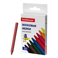 Восковые мелки ErichKrause® Basic, 8 цветов