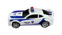 Робот трансформер Полицейский на пульте управления со световым и звуковым управлением,  цвет белый