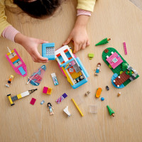 Детский конструктор Lego Friends "Лесной дом на колесах и парусная лодка"