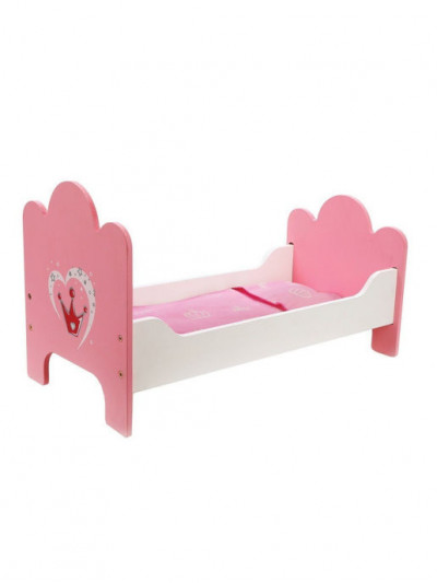 Кроватка для кукол деревянная Корона 53*28*20 см