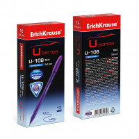 Ручка шариковая ErichKrause® U-108 Original Stick 1.0, Ultra Glide Technology, цвет чернил фиолетовый (в коробке по 12 шт.)