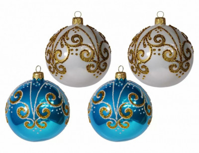 Набор Позитив, 4х85 мм, бело-голубой, Елочка