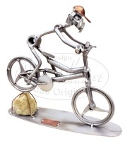 Металлическая фигурка Горный велосипед спуск, Hinz&Kunst, высота 20 см