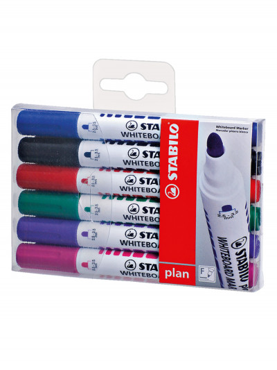Stabilo Plan 641 Набор маркеров для досок F, 6 цветов