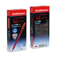 Ручка шариковая ErichKrause® U-108 Original Stick 1.0, Ultra Glide Technology, цвет чернил черный (в коробке по 12 шт.)