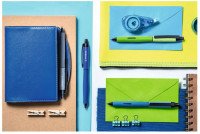 Ручка гелевая автоматическая Stabilo Palette Xf синяя, корпус голубой, 1 шт в блистере
