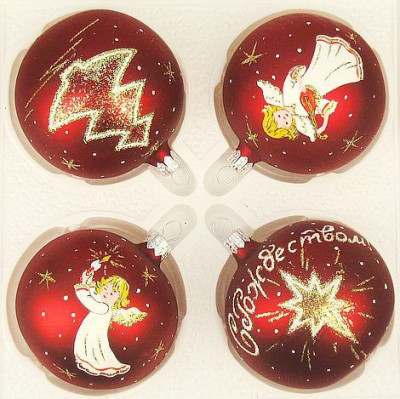 Набор Рождественская сказка, 4х75 мм