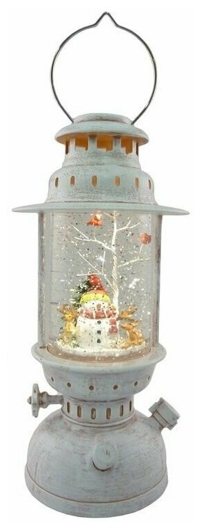 Винтажная снежная лампа Снеговичок и компания, Peha Magic