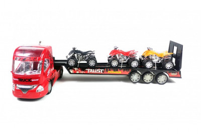 Грузовой автовоз (тягач с прицепом) на пульте управления (52 см, аккумулятор)