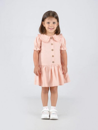 Летнее платье для девочки от 3 до 7 лет, персиковый цвет