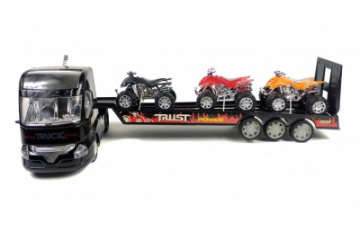 Грузовой автовоз (тягач с прицепом) на пульте управления (52 см, аккумулятор)