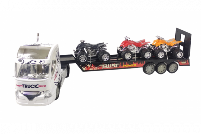 Грузовой автовоз (тягач с прицепом) на пульте управления (52 см, аккумулятор)