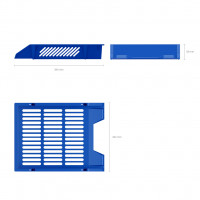 Лоток для бумаг пластиковый ErichKrause® Classic, синий