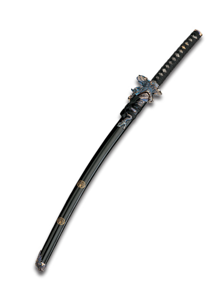Катана "Дракон пожирающий змею" самурайский меч