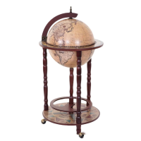 Напольный глобус-бар диаметр 33 см, светлый