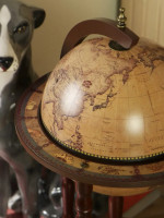 Напольный глобус-бар диаметр 33 см, светлый