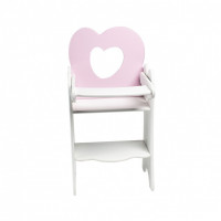 Кукольный стульчик для кормления Мини, цвет: нежно-розовый