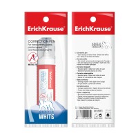 Ручка-корректор ErichKrause® Arctic white, 12мл (в пакете по 1 шт.)