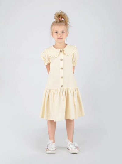 Платье для девочки Сюзи NÖLEBIRD, цвет светло-бежевый