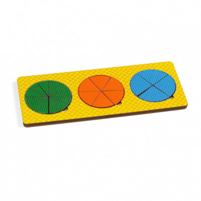 Обучающая игрушка вкладыши 3 круга сложные