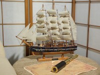 Деревянная модель парусника "Cutty Sark", длина 50 см