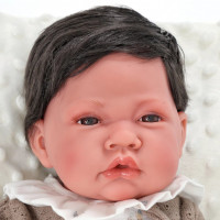 Кукла-младенец Белен в белом, 42 см