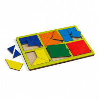 Обучающая игрушка вкладыши 6 квадратов