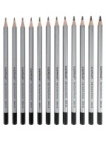 Набор чернографитных карандашей ACMELIAE ArtMate 12 твердостей (4H,3H,2H,H,B,2B,3B,4B,5B,6B,7B,8B) в картоне