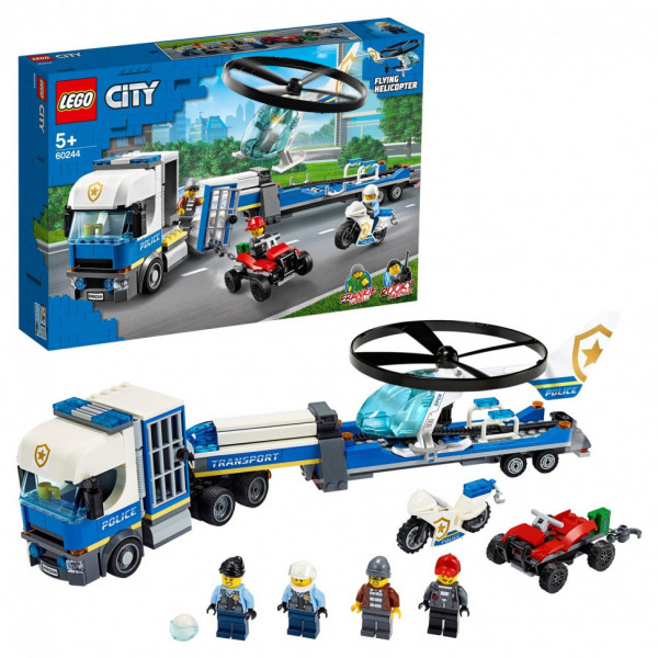 Детский конструктор Lego City "Полицейский вертолётный транспорт"