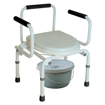 Кресло-туалет с опускающимися подлокотниками