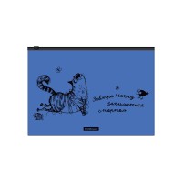 Zip-пакет пластиковый ErichKrause® Zen Cats, A4, ассорти (в пакете по 12 шт.)