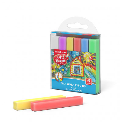 Мелки для асфальта ArtBerry® 6 цветов