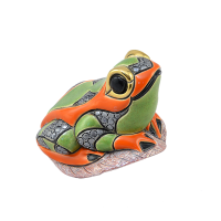 Статуэтка керамическая Лягушка на листе