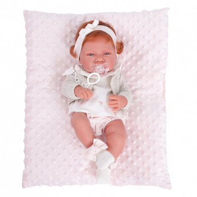 Кукла-младенец Розарио в розовом, 42 см