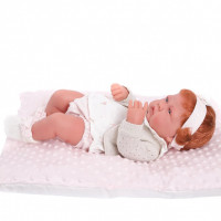 Кукла-младенец Розарио в розовом, 42 см
