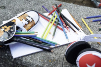 Набор цветных карандашей Stabilo Swans 24 цвета, картонная двойная упаковка, выдвигающийся коробка-пенал